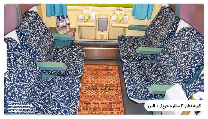 قطارهای سه ستاره مسیر تهران بندرعباس