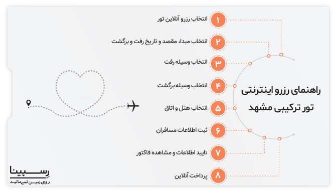 رزرو اینترنتی تور ترکیبی مشهد