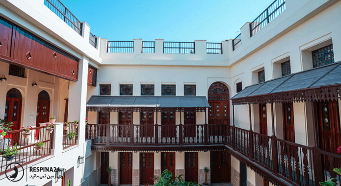 اقامتگاه سنتی دنسه ریحان بوشهر فضای داخلی آن