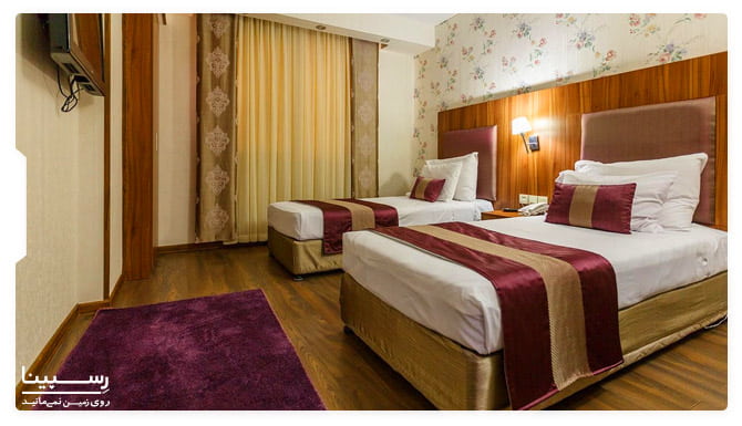 اتاق های هتل پارسیان شیراز اتاق های هتل پارسیان شیراز
