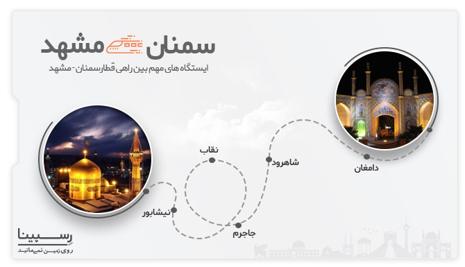 ایستگا های قطار سمنان مشهد قطار سمنان به تهران