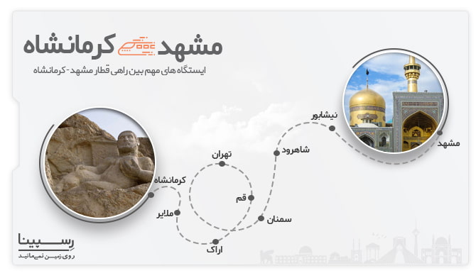 ایستگاه های قطار مشهد کرمانشا قطار مشهد کرمانشاه