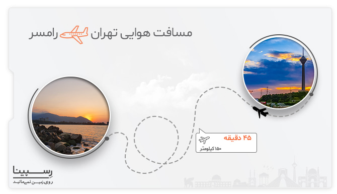 مدت زمان پرواز تهران رامسر