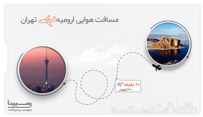 مسیر هوایی پرواز ارومیه تهران پرواز ارومیه تهران