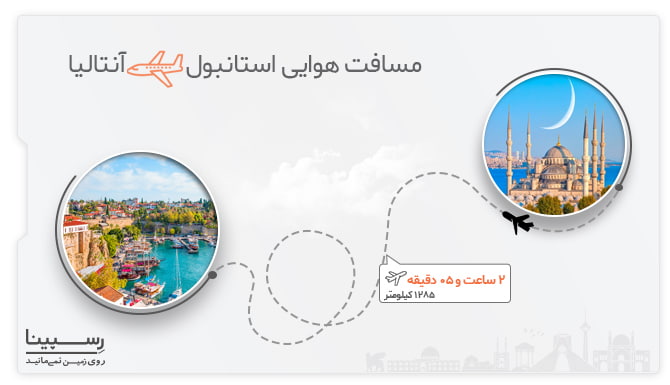 مسیر هوایی استانبول آنتالیا مسیر هوایی استانبول آنتالیا