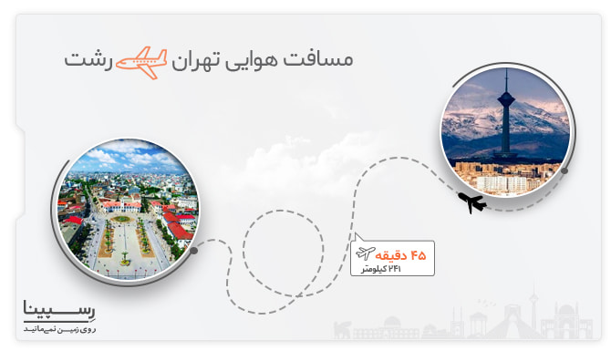 بلیط هواپیما تهران به رشت