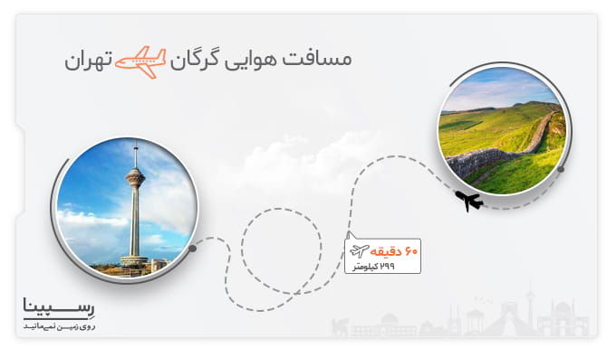 مسیر هوایی پرواز گرگان به تهران مسیر هوایی پرواز گرگان به تهران