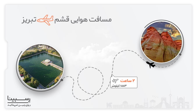 بررسی مسیر هوایی قشم تبریز