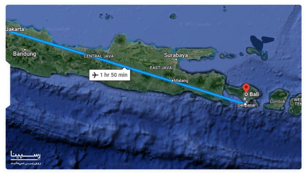 موقعیت جزیره بالی