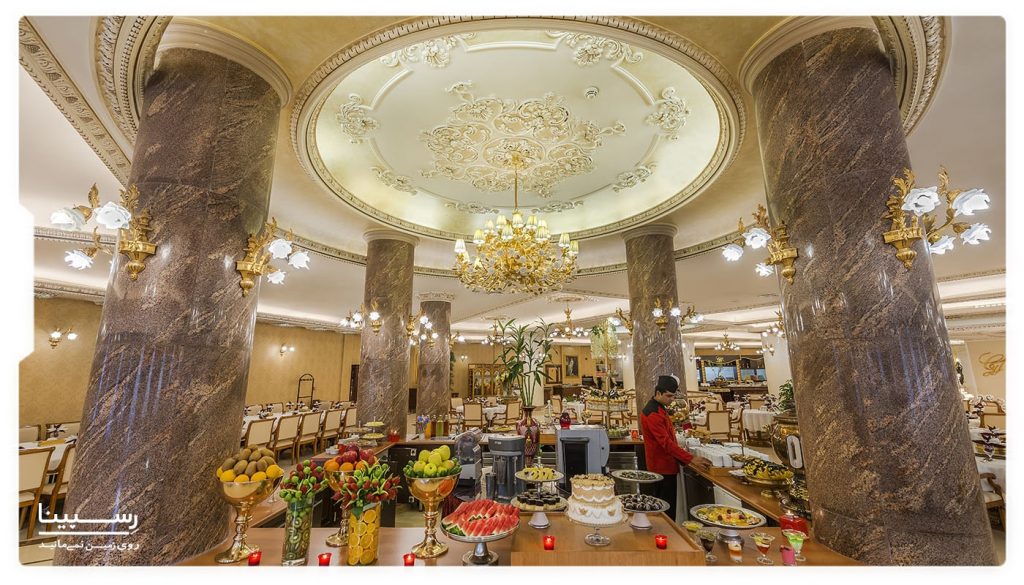 منوی رستوران ترنم هتل قصر طلایی مشهد