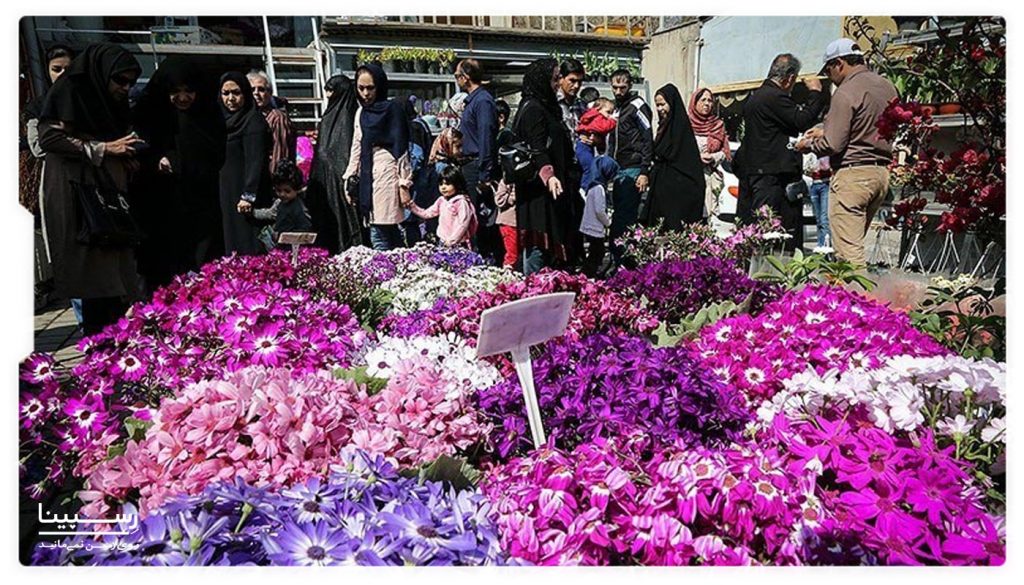 غرفه های بازار گل مشهد