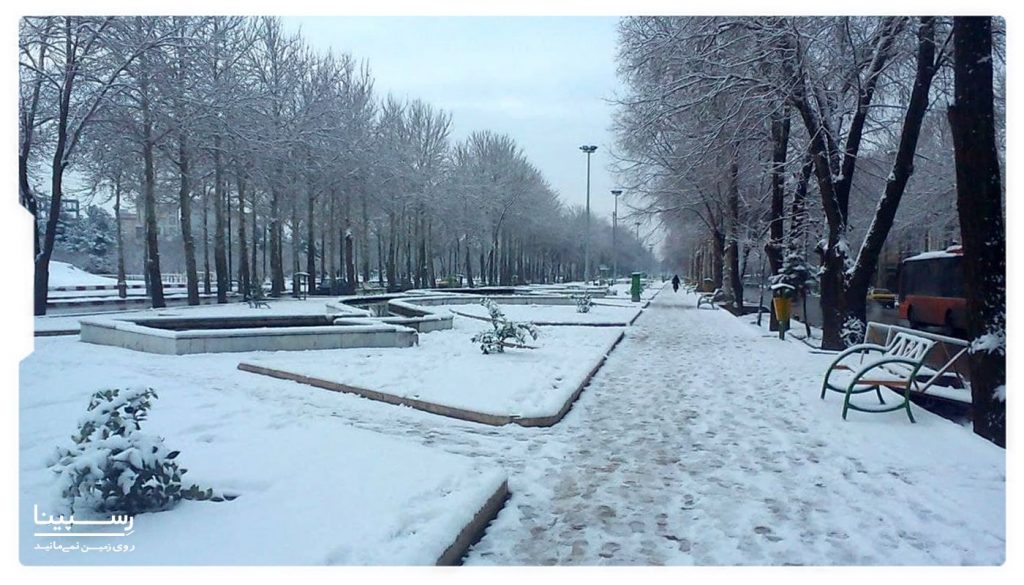 پارک ارم تهران در زمستان