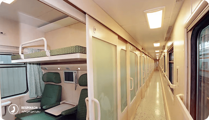 قطارهای شرکت رجا -  4 تخته پلور سبز
