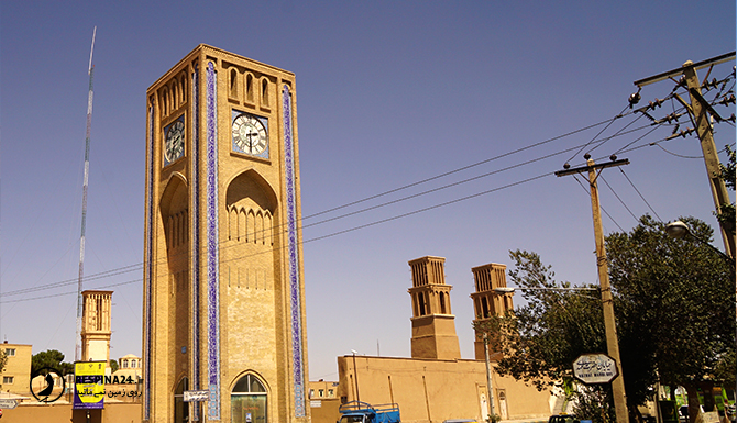 میدان وقت الساعت در شهر یزد
