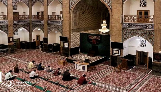 فضای داخلی مدرسه تاریخی پریزاد مشهد
