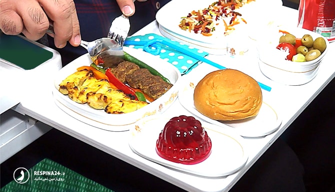 تصویری از غذاهای قطار سبز رجا 