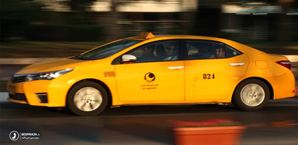 تاکسی های زرد برای حمل و نقل در جاهای دیدنی کیش