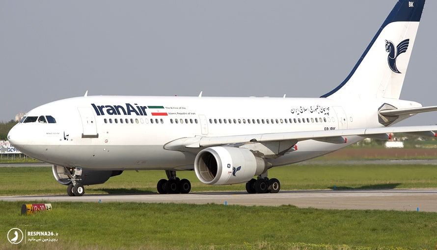 هواپیما ایرباس A310 ایران ایر در حال پرواز 