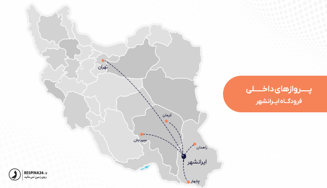 پروازهای داخلی فرودگاه ایرانشهر