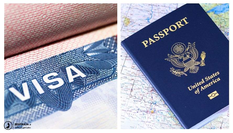 عکس ویزا و پاسپورت
