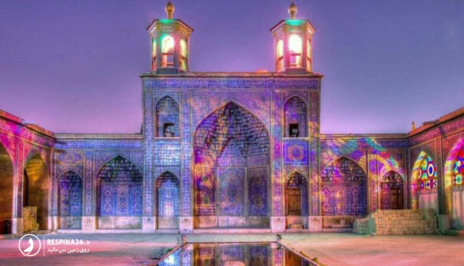 نمایی از روبروی مسجد مسجد نصیرالملک