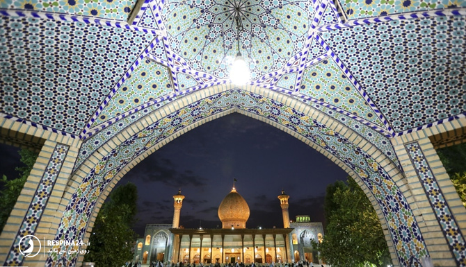 نمایی از معماری شاهچراغ