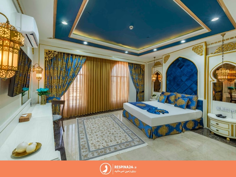 یکی از اتاق های هتل مدینه الجواد مشهد 