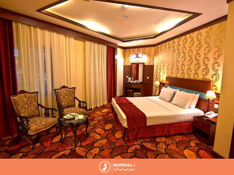 یکی از اتاق های هتل مدینه الرضا مشهد