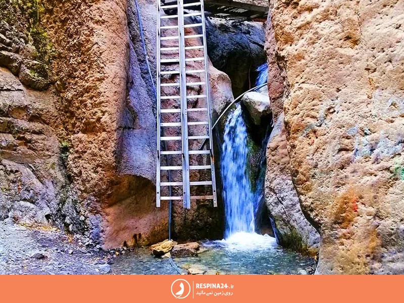 نمای نزدیک از آبشار غره سو کلات