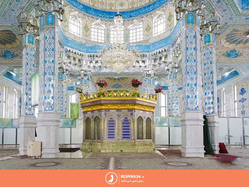 تصویر نمای نزدیک گنبد خواجه اباصلت مشهد