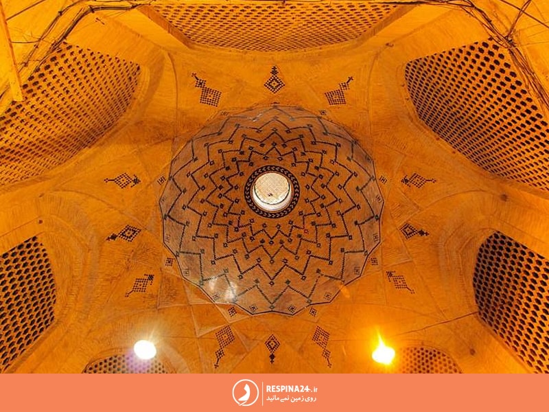 معماری سقف بازار وکیل شیراز