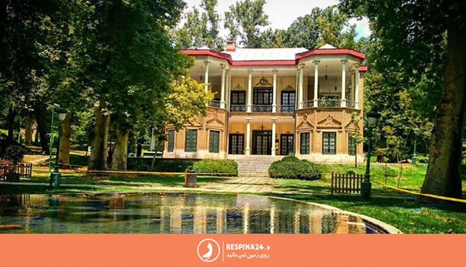 نمای نزدیک از کاخ تاریخی نیاوان